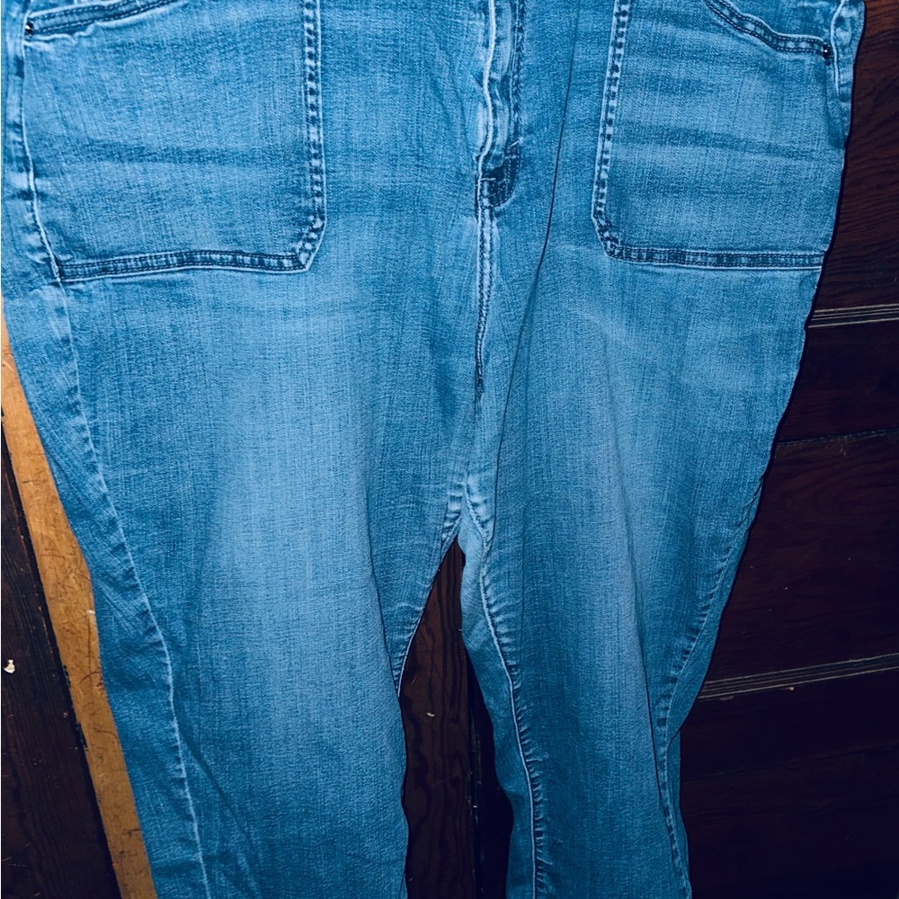 Lane Bryant Classic Blue Denim Jeans Capri 4XL